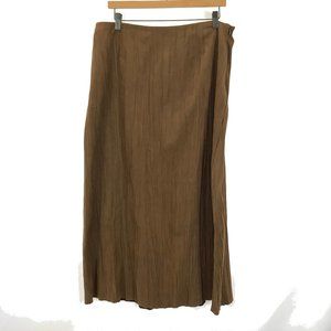 Plus Size 16 J. Jill Faux Suede Maxi A-Line Skirt